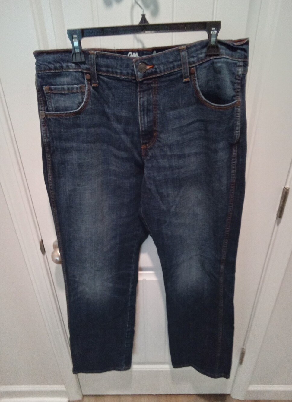 Men's Wrangler Retro "Jakson Ho" SzW38 L35 Bootcut Flare Jeans Dark Wash Stitch